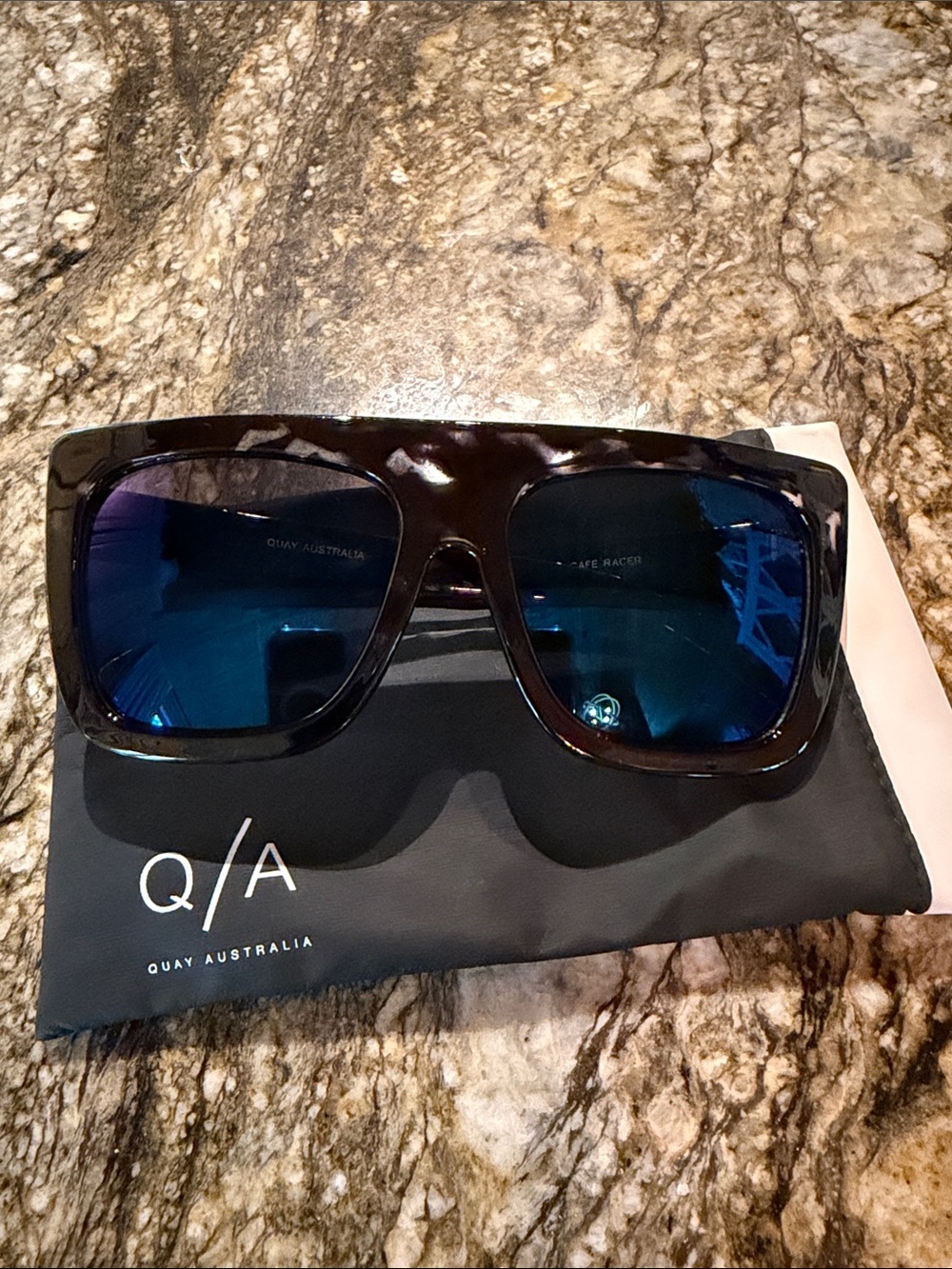 Quay Australia Black Oversized Sunglasses